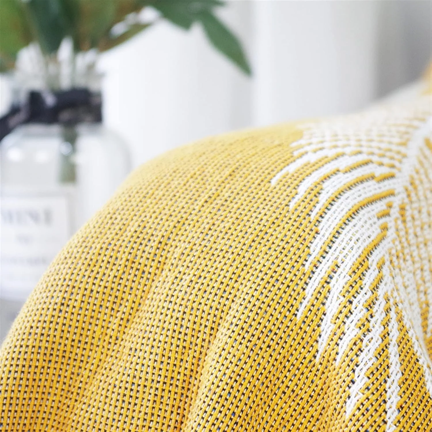 پتو مبل ساده TIANDFY، روانداز مبل با طرح برگهای زرد، روتختی ضد گرد و غبار، پتو پیک نیک، فرش خانگی (130x180 سانتی متر) پتو مبل ساده TIANDFY، روانداز مبل با طرح برگهای زرد، روتختی ضد گرد و غبار، پتو پیک نیک، فرش خانگی (130x180 سانتی متر)