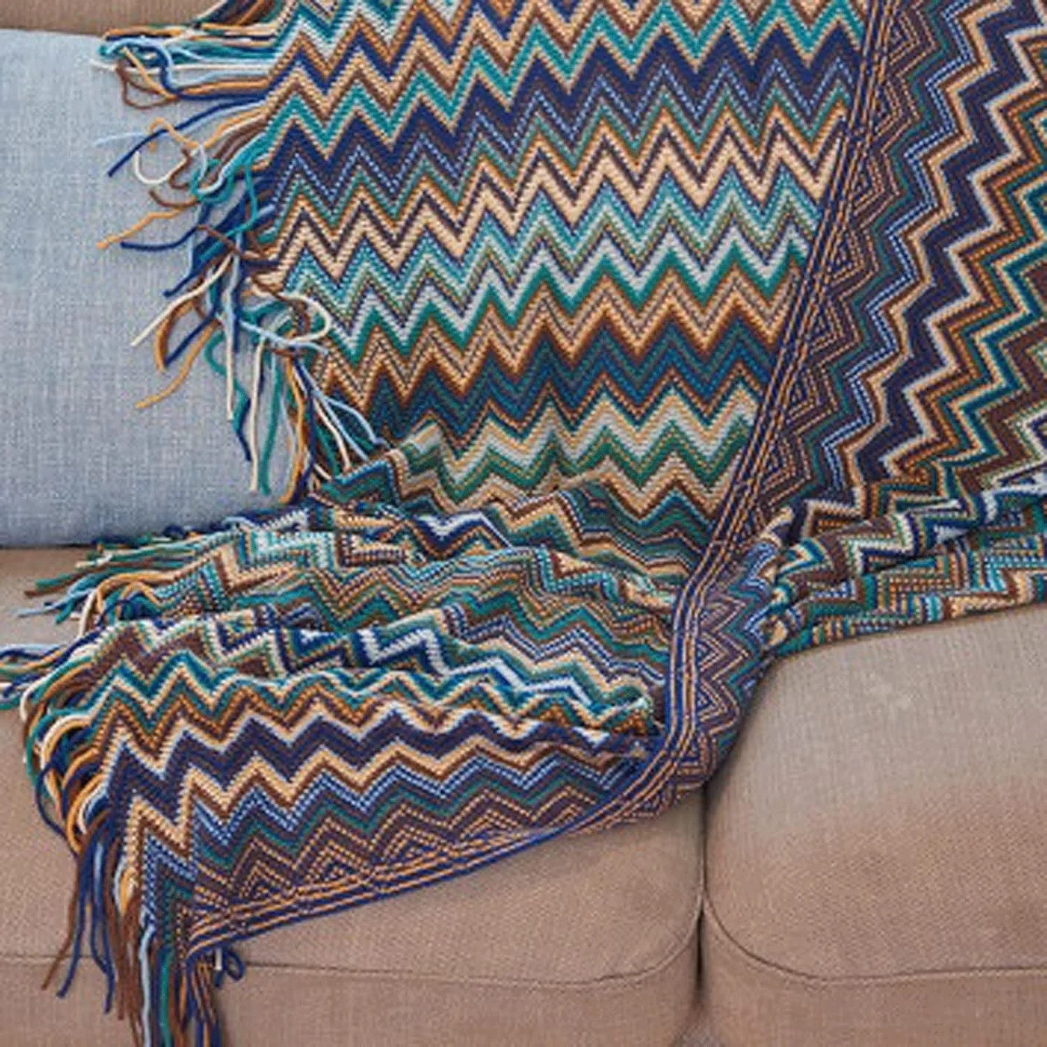 پتو تیاندیافوای بافتنی پشمی نرم و گرم با حاشیه توری موجدار، دکوری زیبا برای خواب (هورتل) پتو تیاندیافوای بافتنی پشمی نرم و گرم با حاشیه توری موجدار، دکوری زیبا برای خواب (هورتل)