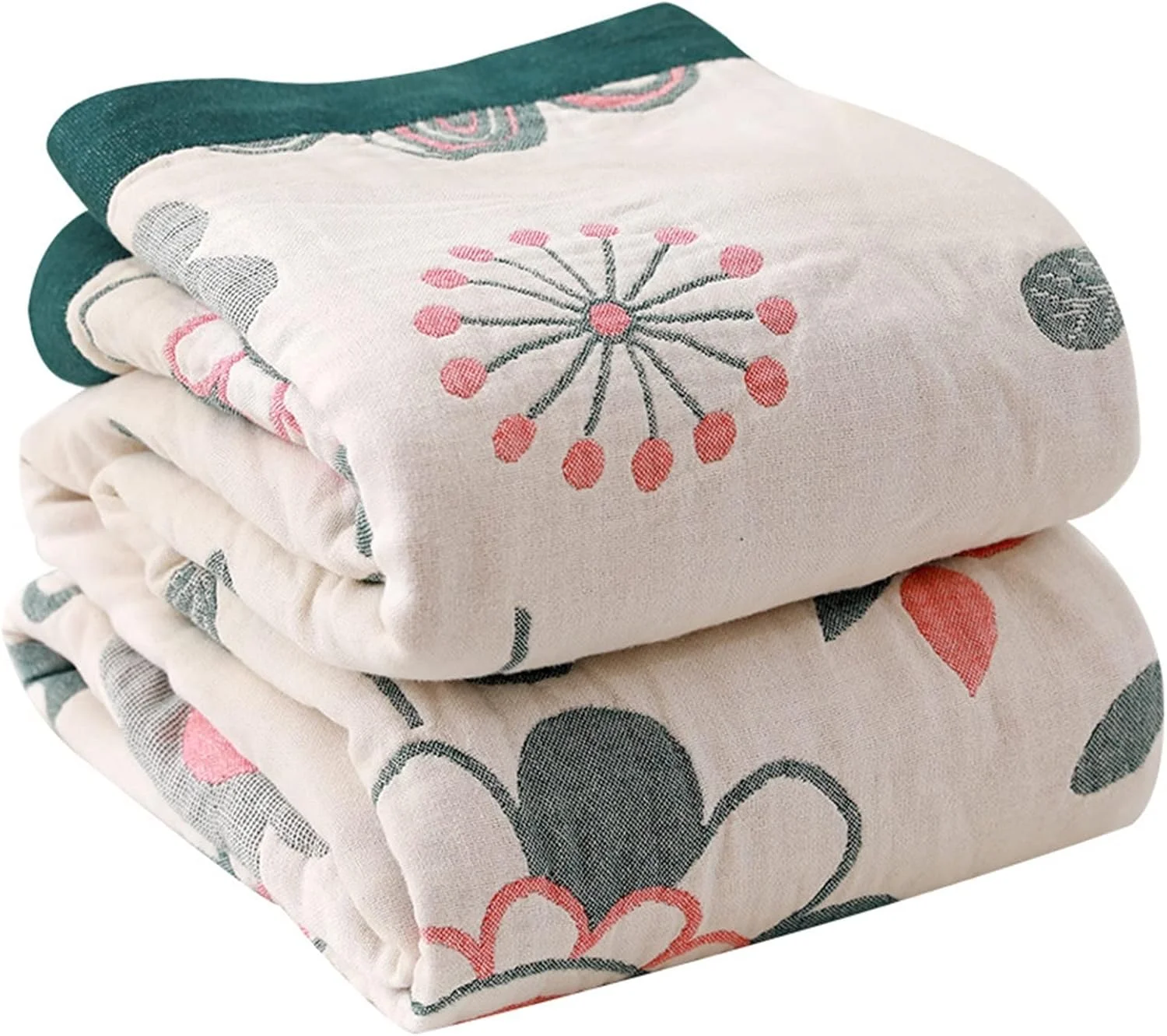 پتو تیاندی‌اف‌وای، رو تختی نخی، مناسب یک‌نفره و دونفره، لحاف خنک تابستانی، پتوی سبک و نرم مناسب چرت زدن، طرح گل (۱۵۰x۲۰۰ سانتی‌متر)