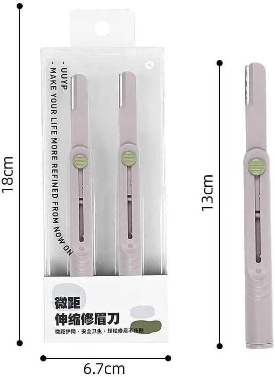 تیغ ابرو و موبر بلومکست 2 عددی | صورت، لب بالا، چانه | تیغه استیل ضد زنگ با محافظ ایمنی | آقایان و بانوان | از بین برنده موهای زائد