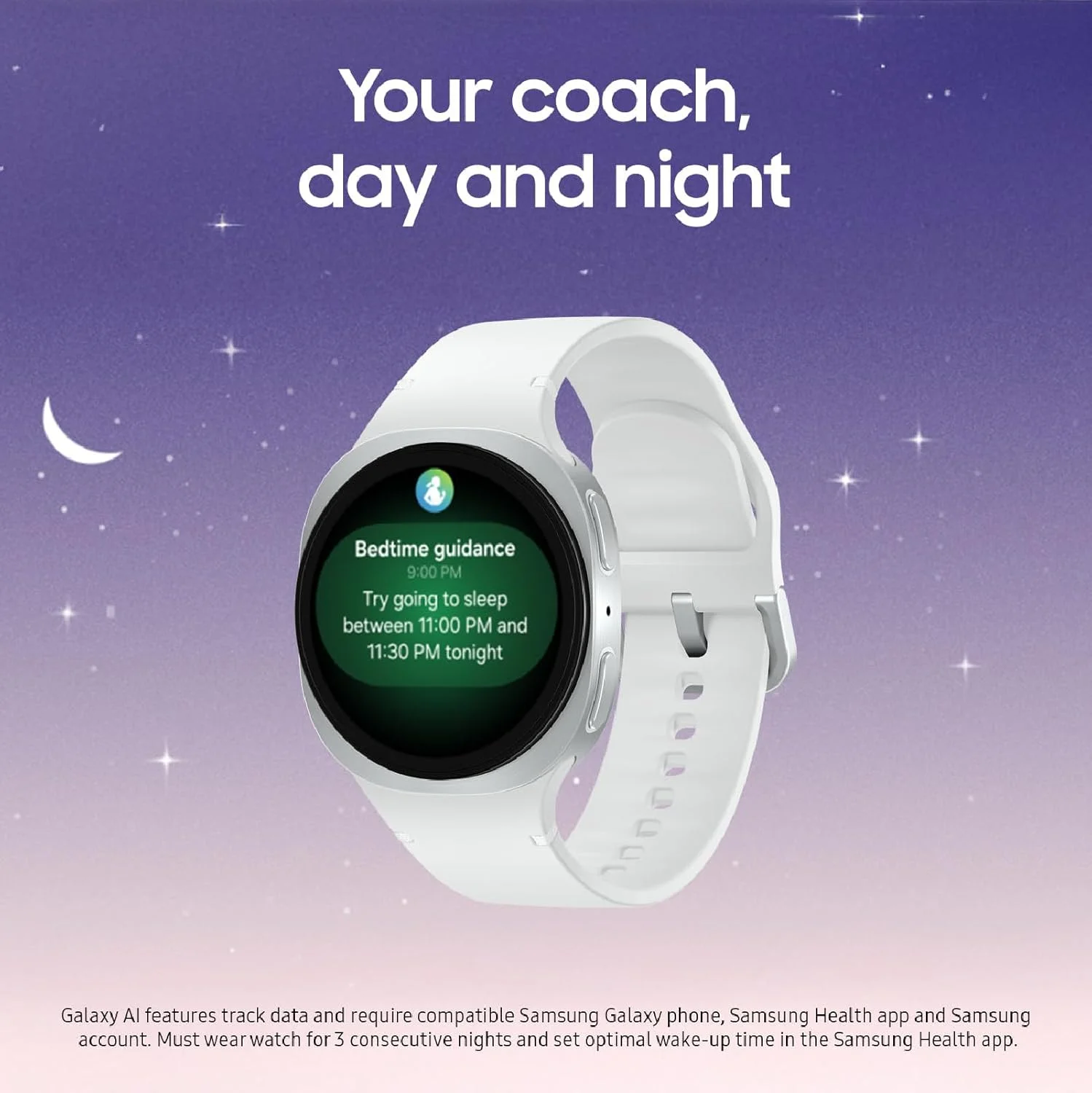 ساعت هوشمند سامسونگ گلکسی واچ 8 (2025) 40 میلی‌متری بلوتوث، طراحی کوسنی، ردیاب تناسب اندام، مربی خواب، مربی دویدن، امتیاز انرژی، ردیابی ضربان قلب، گرافیت [نسخه ایالات متحده]