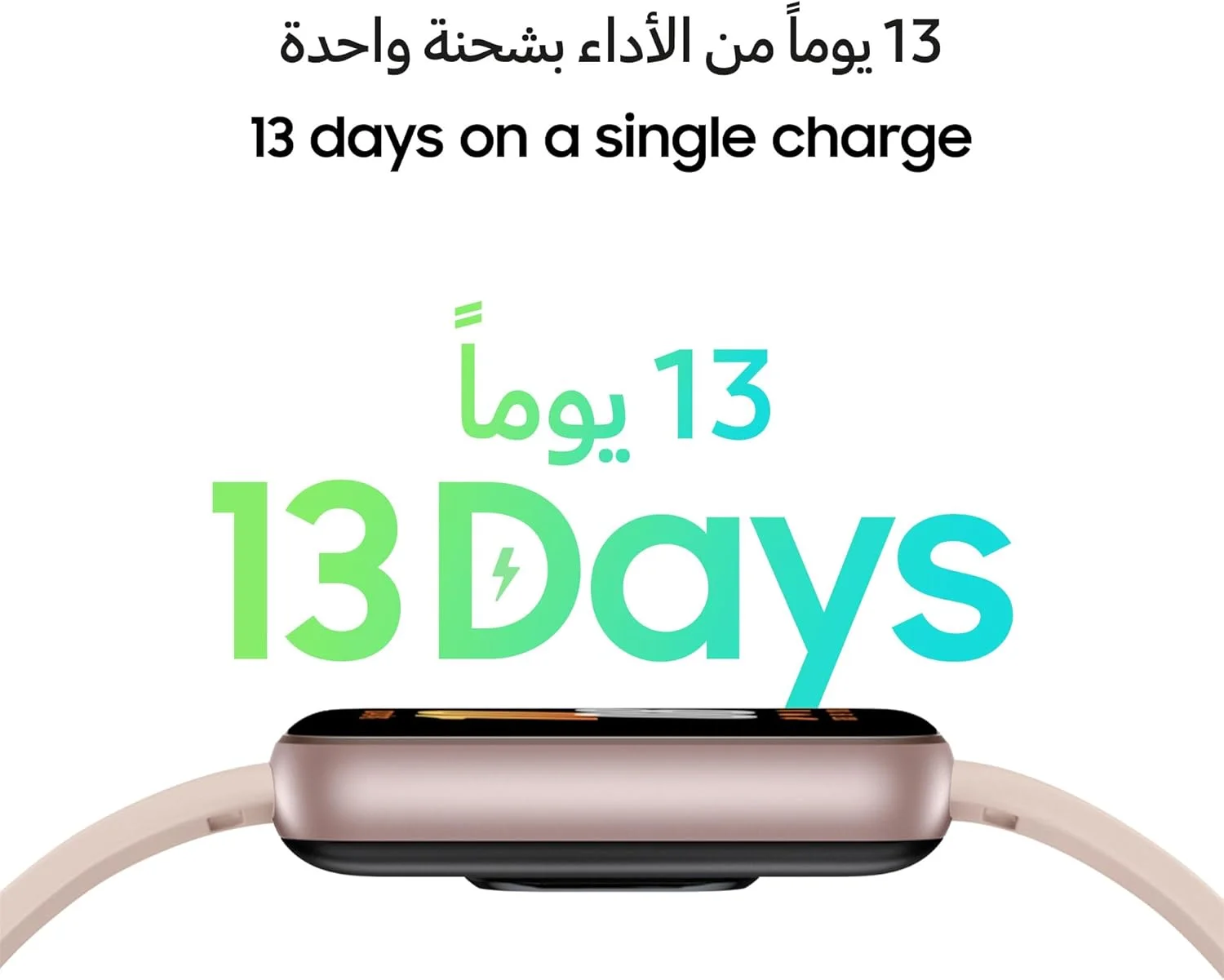 ساعت هوشمند سامسونگ گلکسی Fit3، ردیابی ورزش و خواب، تشخیص سقوط، بلوتوث، 40 میلی متر، طلایی صورتی