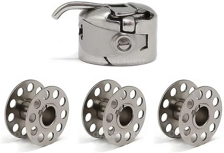 بسته 10 عددی ماسوره برای چرخ خیاطی صنعتی چتری بزرگ، مناسب برای اوشا، کرافت مستر، سینگر، یونیورسال، برادر، صحرا، مریت، ساپنا، پوجا، پیکولو، نوین و تمام مدل های TA1 TA2