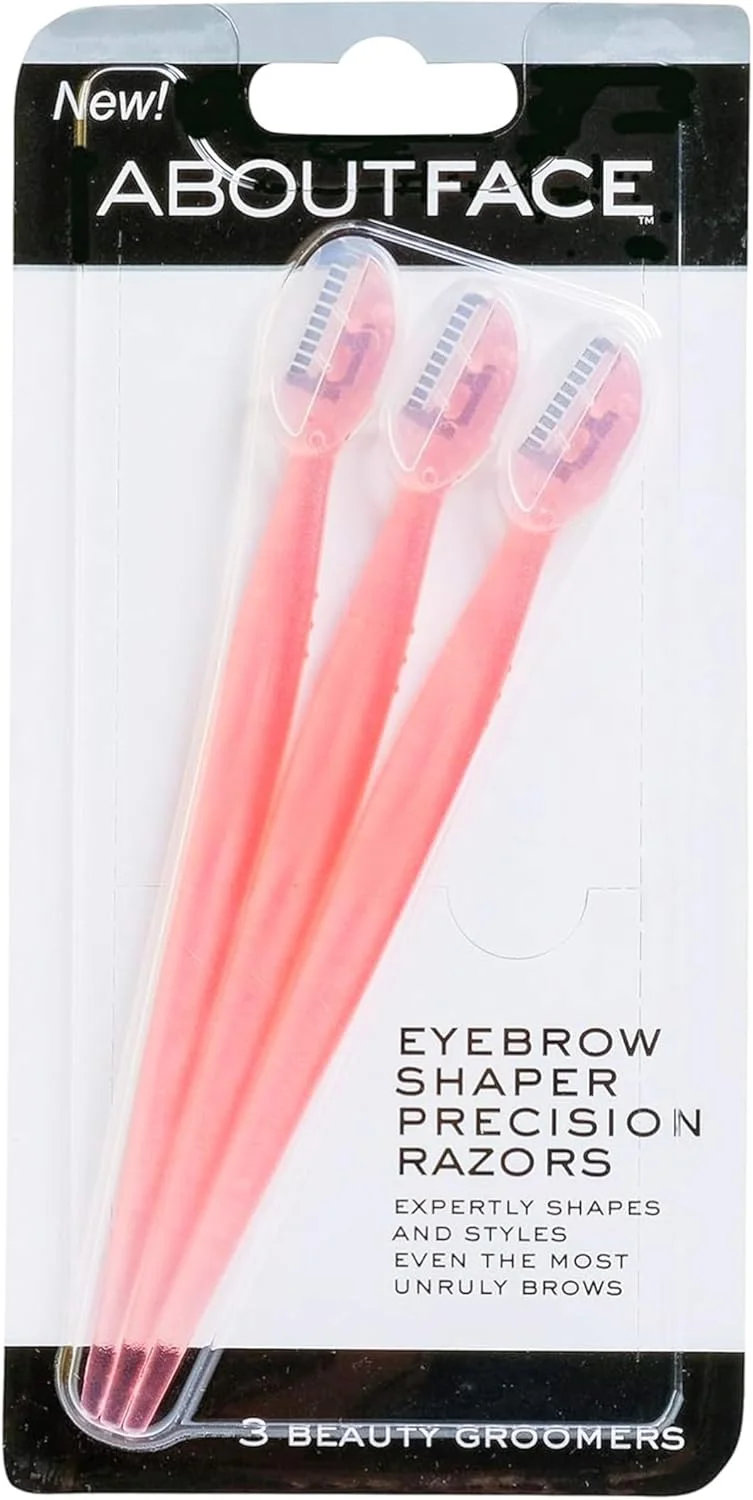 تیغ ابرو یکبار مصرف دقیق Kai About Face، 3 عدد در هر بسته؛ برای شکل دادن، فرم دادن و مرتب کردن حرفه ای ابروهای نامرتب، پرپشت و نافرمان با ابزار آرایشی حرفه ای