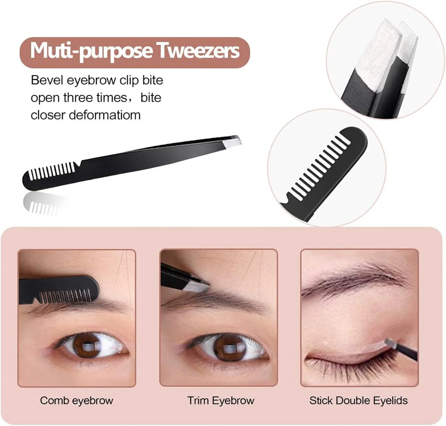 ست 6 عددی تیغ ابرو Arabest، ست ابزار اصلاح ابرو، تیغ صورت، برس ابرو، قیچی ابرو، موچین با کیف نگهداری برای زنان و مردان (6 تکه) ست 6 عددی تیغ ابرو Arabest، ست ابزار اصلاح ابرو، تیغ صورت، برس ابرو، قیچی ابرو، موچین با کیف نگهداری برای زنان و مردان (6 تکه)