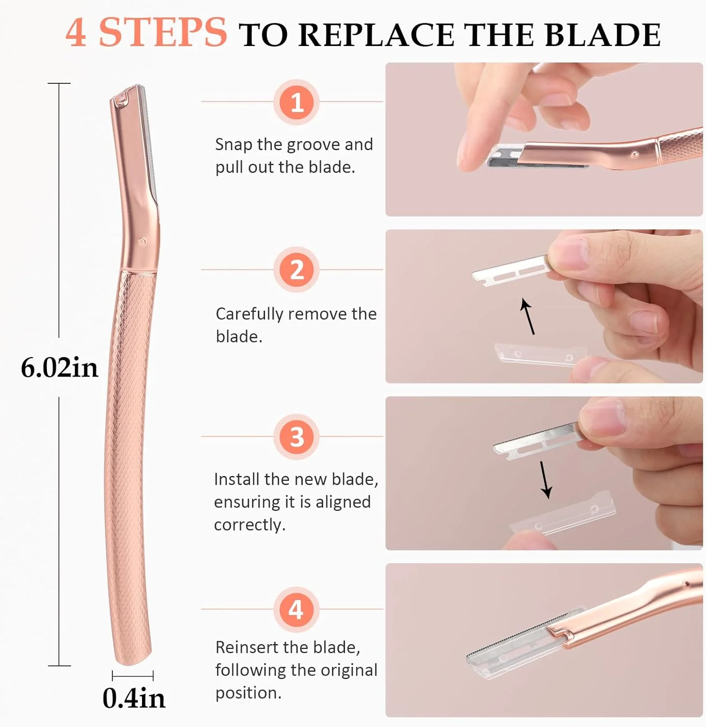 ابزار درماپلنینگ AIBRIT PRO برای لایه برداری صورت، تیغ درماپلین برای صورت زنان با 12 تیغه قابل تعویض، ابزار حرفه ای درماپلنینگ برای از بین بردن موهای زائد صورت و ابرو ابزار درماپلنینگ AIBRIT PRO برای لایه برداری صورت، تیغ درماپلین برای صورت زنان با 12 تیغه قابل تعویض، ابزار حرفه ای درماپلنینگ برای از بین بردن موهای زائد صورت و ابرو