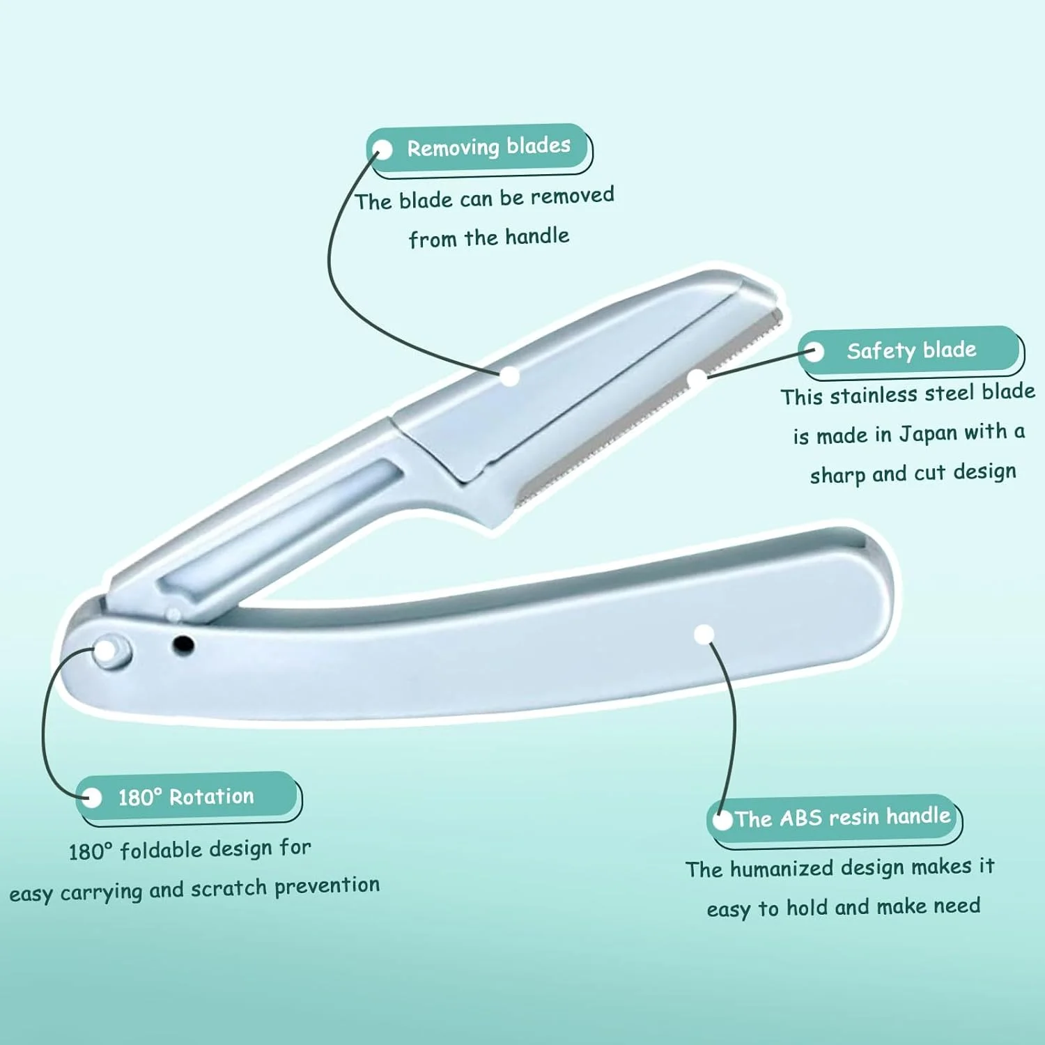 ست 7 تکه موچین ابرو با دقت بالا برای موهای صورت، ست موچین استیل ضد زنگ به همراه قیچی و تیغ برای مراقبت از ابرو ست 7 تکه موچین ابرو با دقت بالا برای موهای صورت، ست موچین استیل ضد زنگ به همراه قیچی و تیغ برای مراقبت از ابرو
