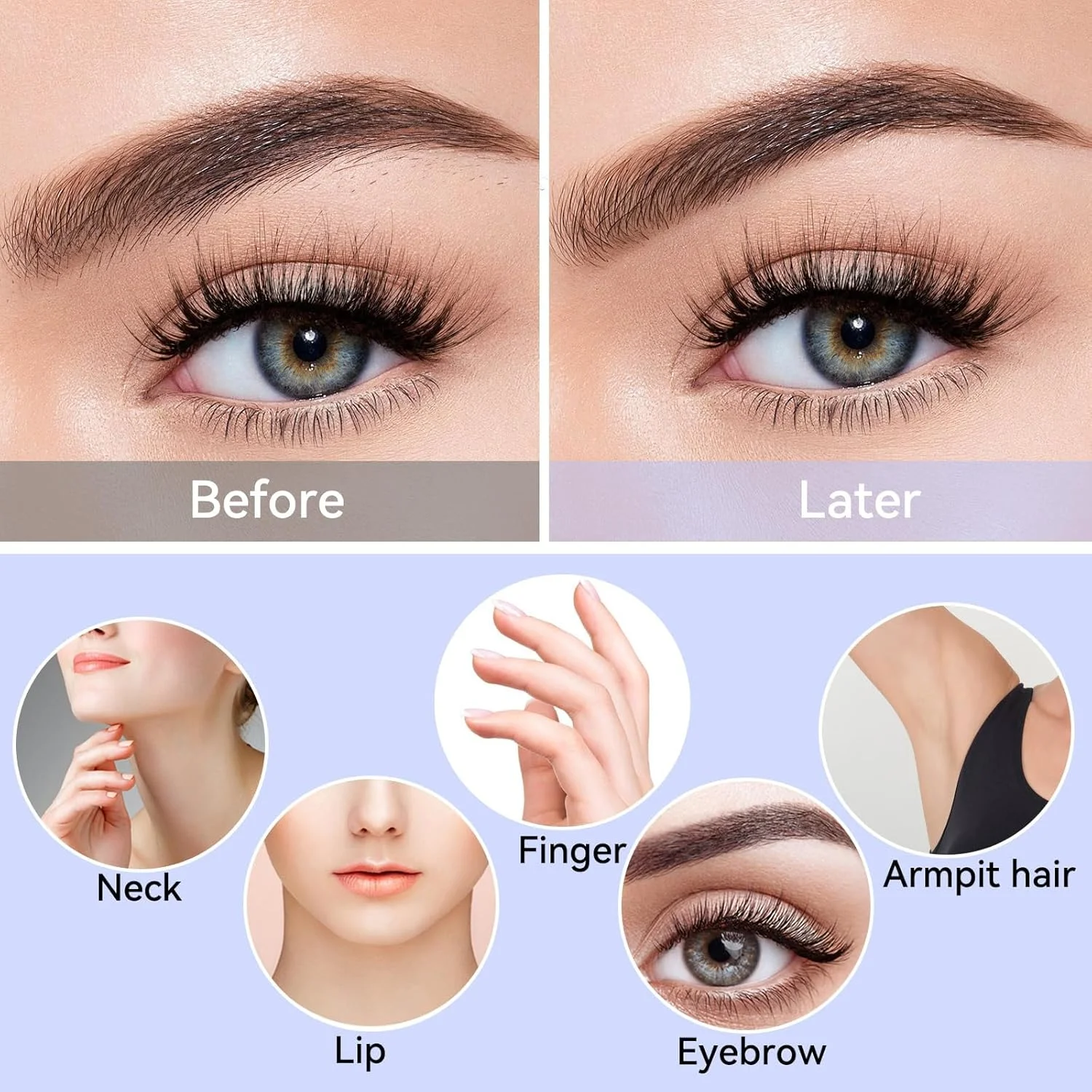 ست 9 عددی تیغ اصلاح صورت زنانه - حالت دهنده ابرو، تیغه های درماپلنینگ و موزن صورت با روکش محافظ برای اصلاح صاف و دقیق ست 9 عددی تیغ اصلاح صورت زنانه - حالت دهنده ابرو، تیغه های درماپلنینگ و موزن صورت با روکش محافظ برای اصلاح صاف و دقیق