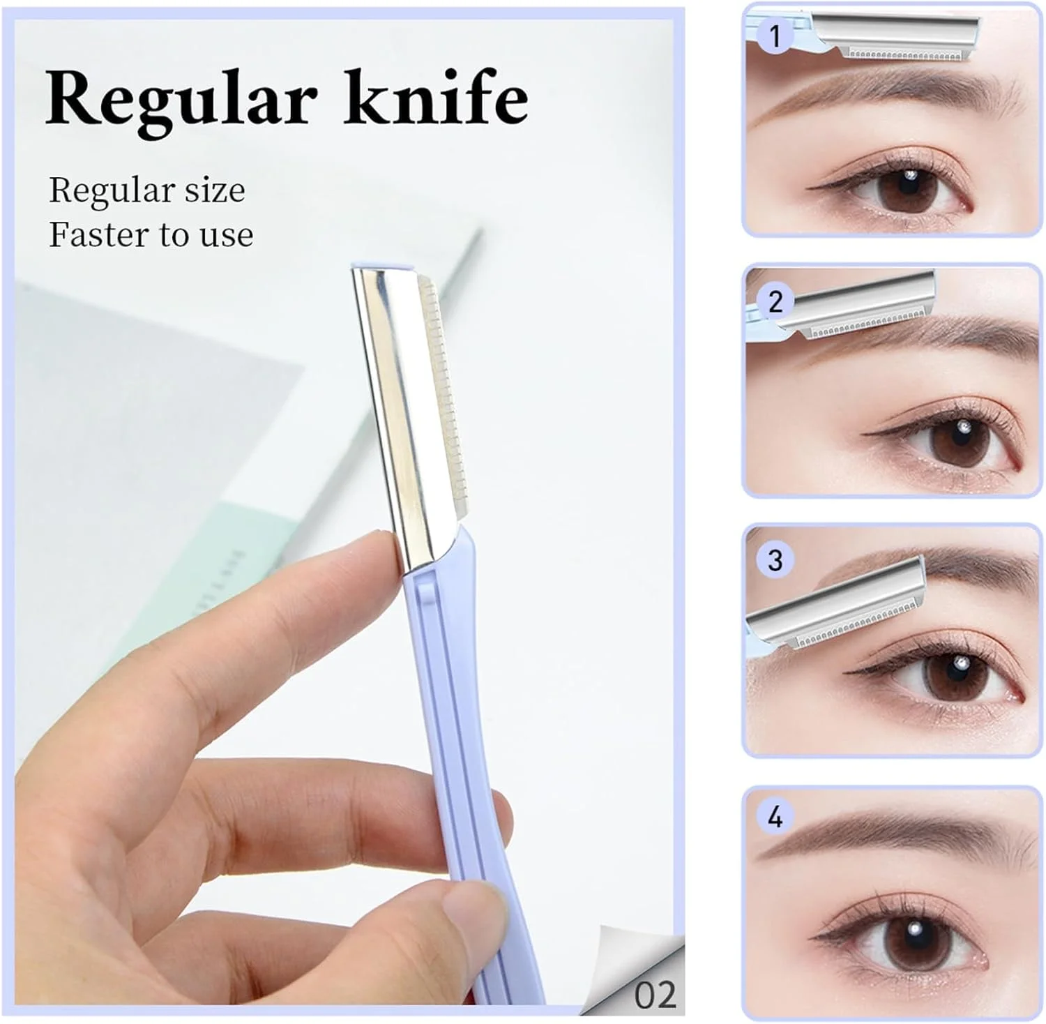 ست 9 عددی تیغ اصلاح صورت زنانه - حالت دهنده ابرو، تیغه های درماپلنینگ و موزن صورت با روکش محافظ برای اصلاح صاف و دقیق ست 9 عددی تیغ اصلاح صورت زنانه - حالت دهنده ابرو، تیغه های درماپلنینگ و موزن صورت با روکش محافظ برای اصلاح صاف و دقیق