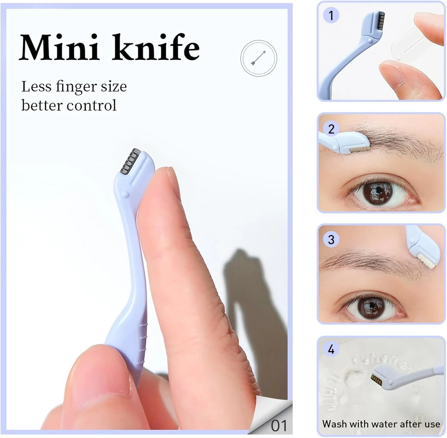 ست 9 عددی تیغ اصلاح صورت زنانه - حالت دهنده ابرو، تیغه های درماپلنینگ و موزن صورت با روکش محافظ برای اصلاح صاف و دقیق ست 9 عددی تیغ اصلاح صورت زنانه - حالت دهنده ابرو، تیغه های درماپلنینگ و موزن صورت با روکش محافظ برای اصلاح صاف و دقیق