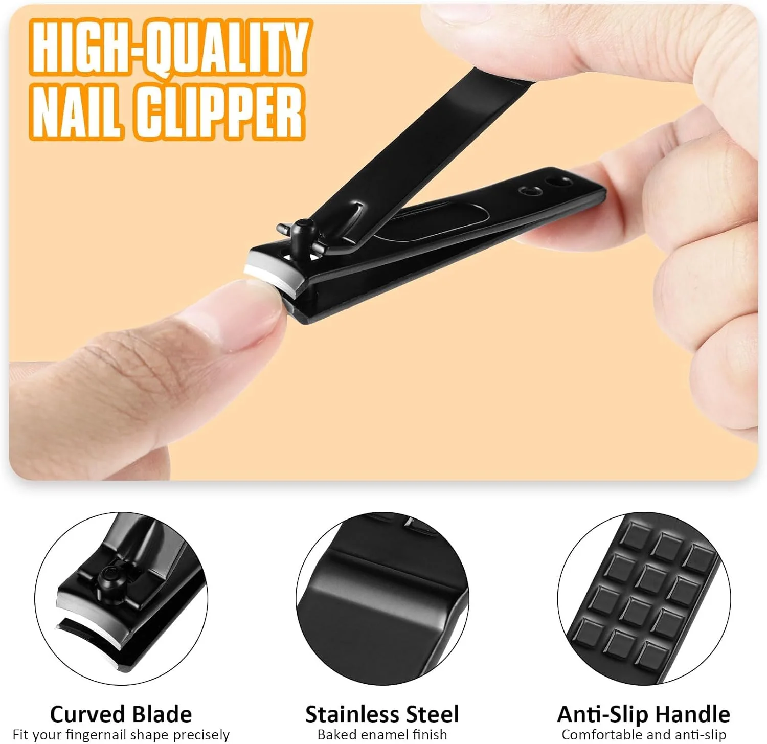 ست 9 تکه موچین و ناخن گیر حرفه ای، موچین های دقیق استیل ضد زنگ، قیچی منحنی، تیغ ابرو، ناخن گیر با کیف چرمی مسافرتی ست 9 تکه موچین و ناخن گیر حرفه ای، موچین های دقیق استیل ضد زنگ، قیچی منحنی، تیغ ابرو، ناخن گیر با کیف چرمی مسافرتی