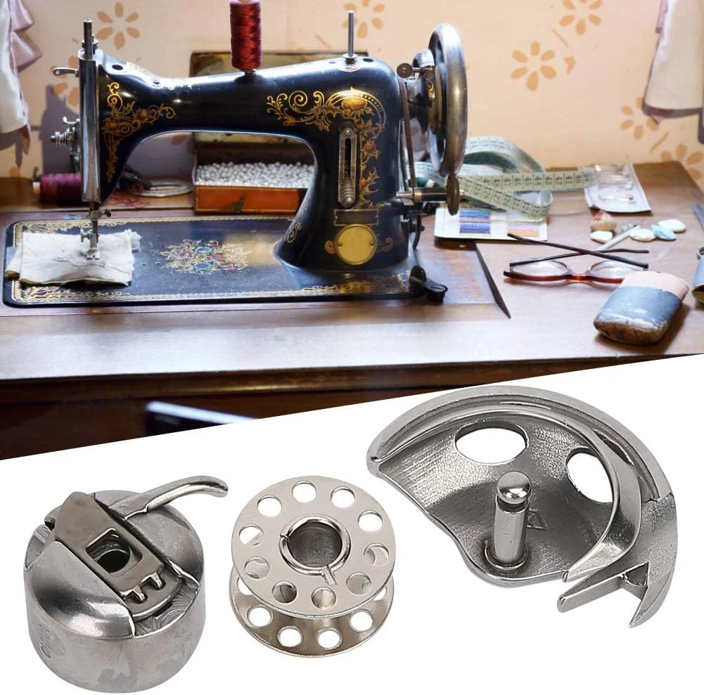 ماسوره + جعبه ماسوره + قطعات چرخ خیاطی قلاب شاتل برای چرخ خیاطی خانگی مدل قدیمی ماسوره + جعبه ماسوره + قطعات چرخ خیاطی قلاب شاتل برای چرخ خیاطی خانگی مدل قدیمی