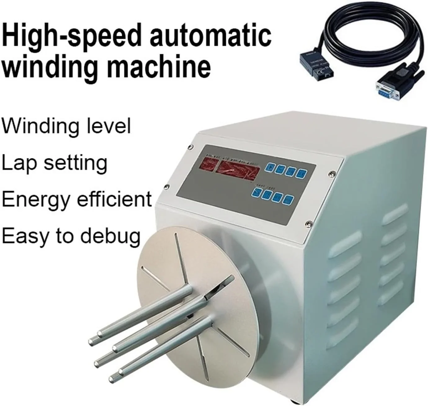 دستگاه سیم پیچ نیمه اتوماتیک، قطر سیم 5 میلی متر کمتر از 10 متر خط تلفن USB AC/DC دستگاه سیم پیچ سیم برق دستگاه سیم پیچ نیمه اتوماتیک، قطر سیم 5 میلی متر کمتر از 10 متر خط تلفن USB AC/DC دستگاه سیم پیچ سیم برق