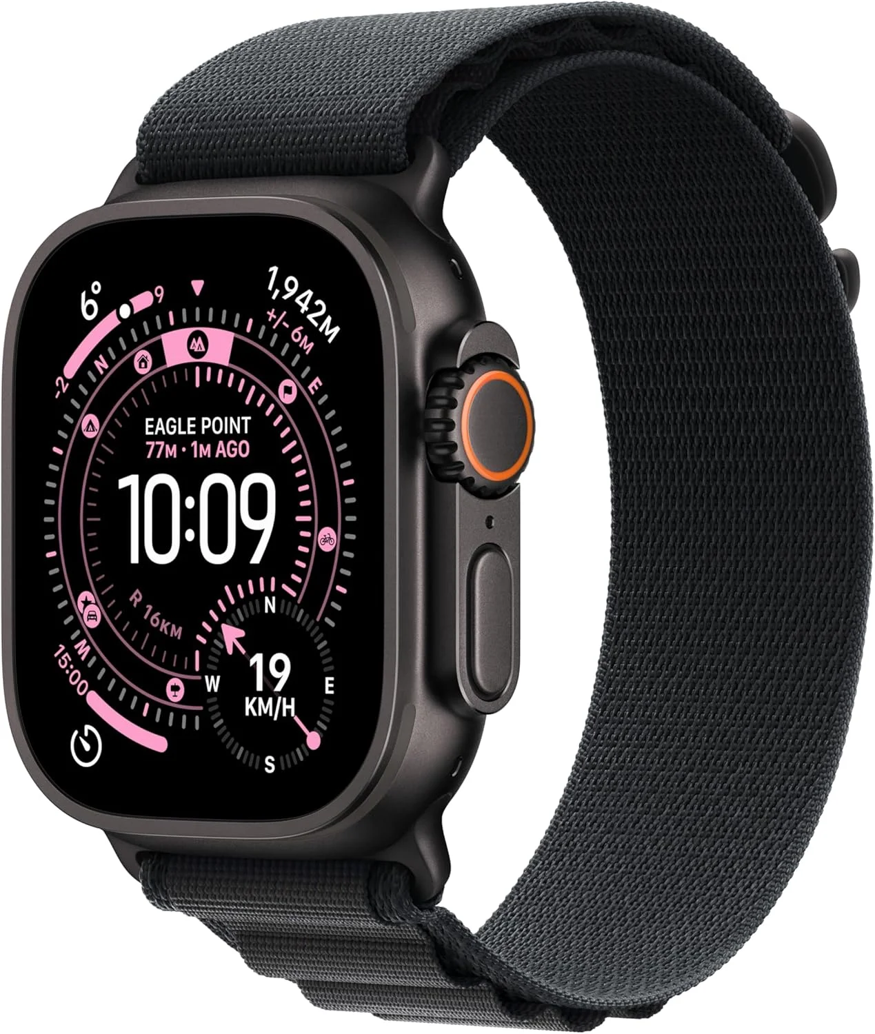 ساعت هوشمند Apple Watch Ultra 3 GPS + Cellular 49mm مناسب دویدن و ورزش های چندگانه با بدنه تیتانیومی مشکی مقاوم و بند آلپاین مشکی - سایز متوسط. ردیابی پیشرفته سلامت و تناسب اندام ساعت هوشمند Apple Watch Ultra 3 GPS + Cellular 49mm مناسب دویدن و ورزش های چندگانه با بدنه تیتانیومی مشکی مقاوم و بند آلپاین مشکی - سایز متوسط. ردیابی پیشرفته سلامت و تناسب اندام