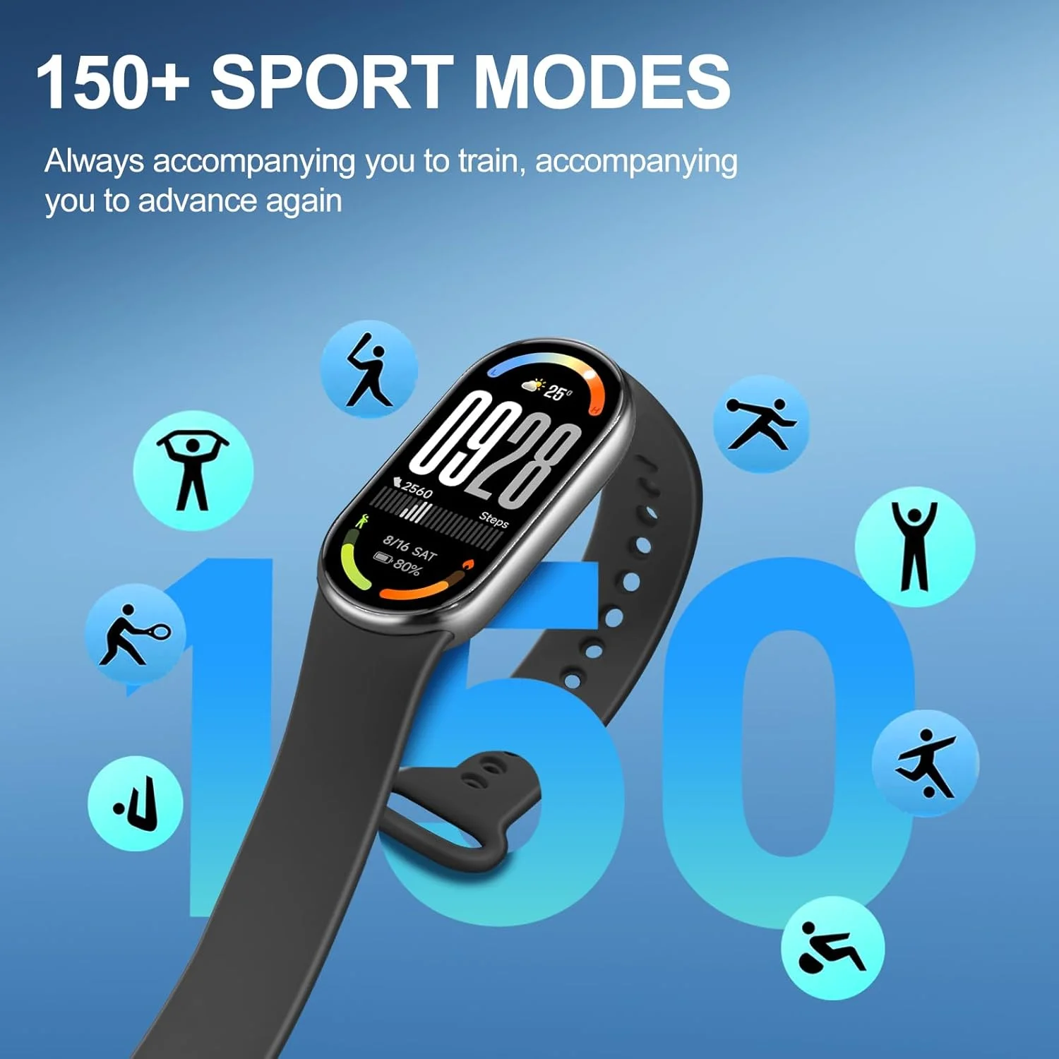 دستبند هوشمند شیائومی مدل 10 - صفحه نمایش 1.72 اینچی AMOLED با روشنایی 1500 نیت، پایش خواب و ضربان قلب، ضد آب 5ATM، عمر باتری 21 روزه، فرکانس تازه سازی 60 هرتز، 150+ حالت (مشکی نیمه شب) دستبند هوشمند شیائومی مدل 10 - صفحه نمایش 1.72 اینچی AMOLED با روشنایی 1500 نیت، پایش خواب و ضربان قلب، ضد آب 5ATM، عمر باتری 21 روزه، فرکانس تازه سازی 60 هرتز، 150+ حالت (مشکی نیمه شب)