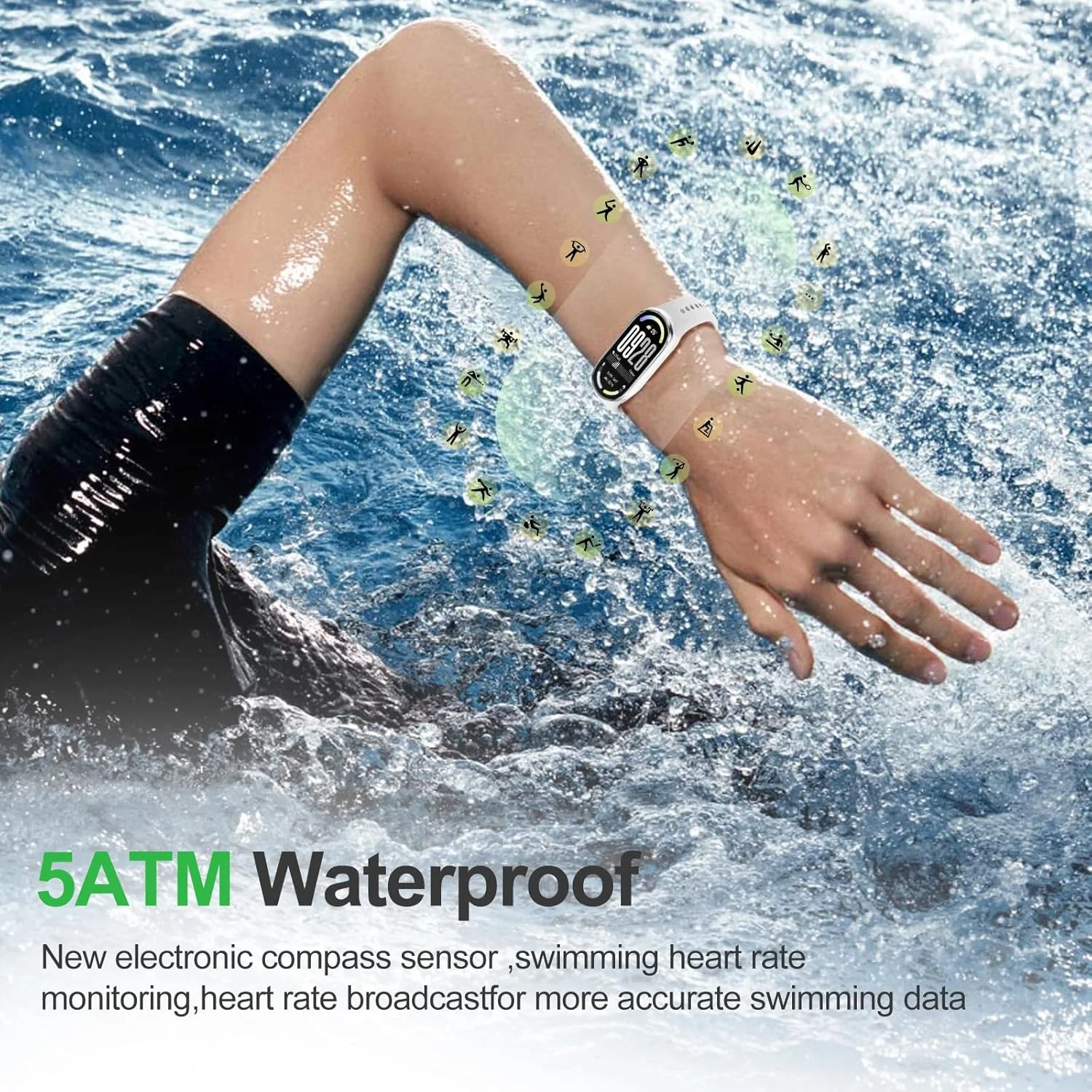 دستبند هوشمند شیائومی 10 - صفحه نمایش 1.72 اینچی AMOLED با روشنایی 1500 نیت، پایش خواب و ضربان قلب، ضد آب 5ATM، عمر باتری 21 روزه، نرخ تازه سازی 60 هرتز، 150+ حالت ورزشی دستبند هوشمند شیائومی 10 - صفحه نمایش 1.72 اینچی AMOLED با روشنایی 1500 نیت، پایش خواب و ضربان قلب، ضد آب 5ATM، عمر باتری 21 روزه، نرخ تازه سازی 60 هرتز، 150+ حالت ورزشی