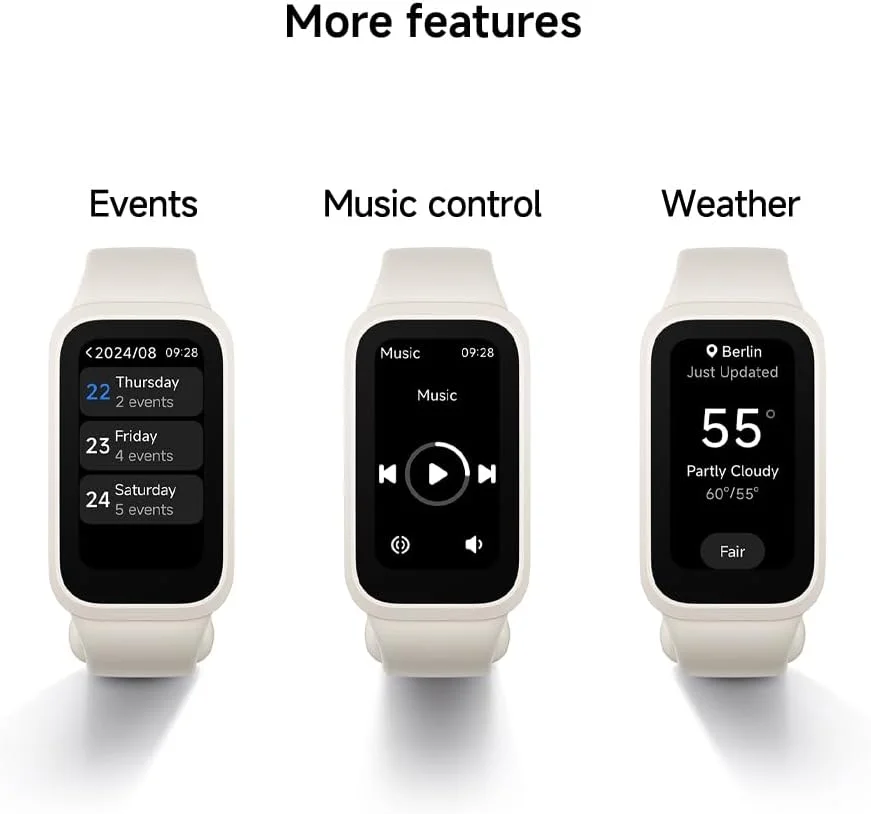 شیائومی اسمارت بند 9 اکتیو بژ/سفید/نقره ای شیائومی اسمارت بند 9 اکتیو بژ/سفید/نقره ای