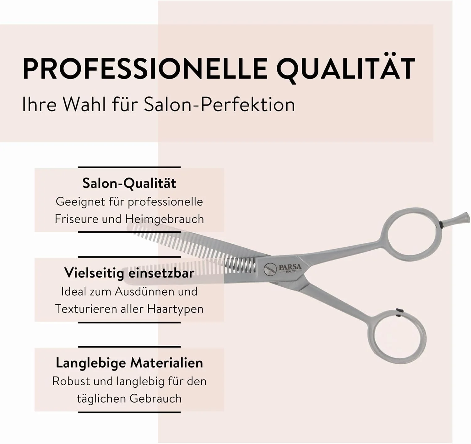 قیچی پیتاژ مو پارسا بیوتی، قیچی اصلاح مو، تیغه های استیل ضد زنگ، دسته ارگونومیک، قیچی آرایشگری با کیفیت حرفه ای قیچی پیتاژ مو پارسا بیوتی، قیچی اصلاح مو، تیغه های استیل ضد زنگ، دسته ارگونومیک، قیچی آرایشگری با کیفیت حرفه ای