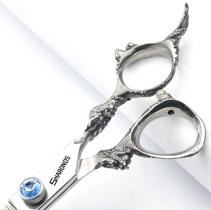 قیچی آرایشگری حرفه ای 6 اینچی ژاپن، ابزار مدلینگ حرفه ای استودیو سالن مو، قیچی برش + قیچی پیتاژ استخوان ماهی (6 اینچ، 2 عدد - A) قیچی آرایشگری حرفه ای 6 اینچی ژاپن، ابزار مدلینگ حرفه ای استودیو سالن مو، قیچی برش + قیچی پیتاژ استخوان ماهی (6 اینچ، 2 عدد - A)