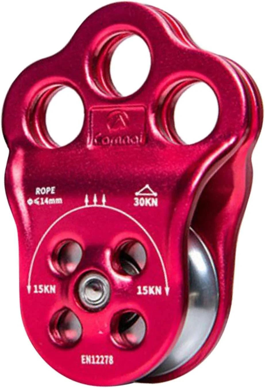 قرقره اتصال سه گانه 30KN برای طناب 13 میلی متری، مشکی، بزرگ