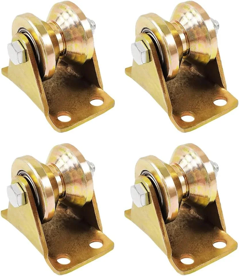 بسته 4 عددی قرقره طناب تراباگ، قرقره های شیار V 30 میلی متری برای طناب، چرخ های کابل فولادی برای بلند کردن قوطی ها، ماشین آلات صنعتی، درب های کشویی، معکوس، ریل های درب و پنجره، قرقره برای طناب