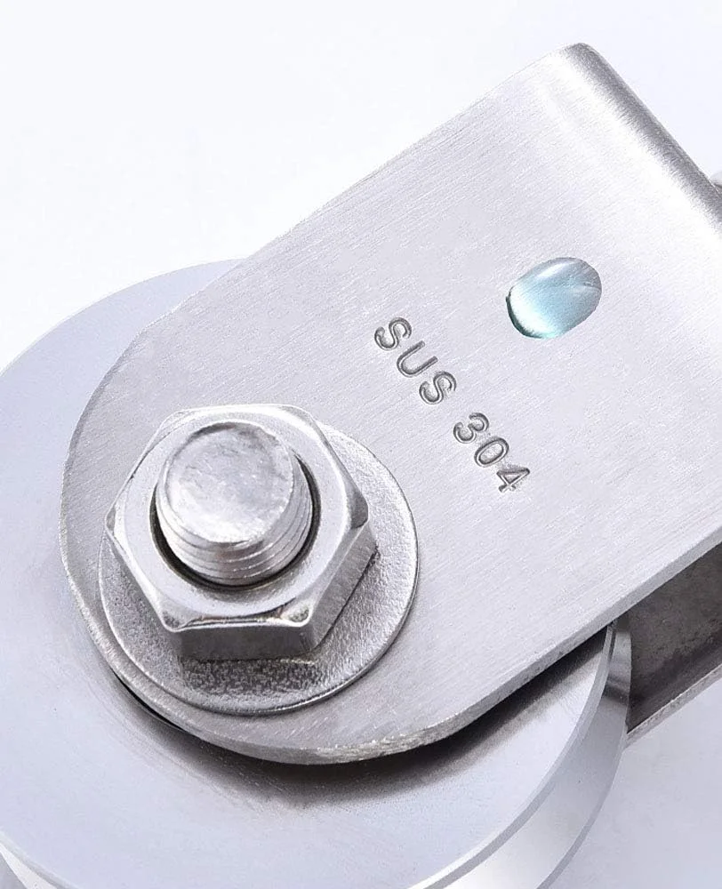 بلوک قرقره جرثقیل استیل ضد زنگ 48 میلی متری TooTaci، سیستم قرقره سنگین برای بلند کردن، بلوک قرقره تکی قلاب گردان نوع V با طناب قرقره نایلونی 1/4 اینچی 33 فوتی و 1 عدد قلاب کارابین با قفل بلوک قرقره جرثقیل استیل ضد زنگ 48 میلی متری TooTaci، سیستم قرقره سنگین برای بلند کردن، بلوک قرقره تکی قلاب گردان نوع V با طناب قرقره نایلونی 1/4 اینچی 33 فوتی و 1 عدد قلاب کارابین با قفل