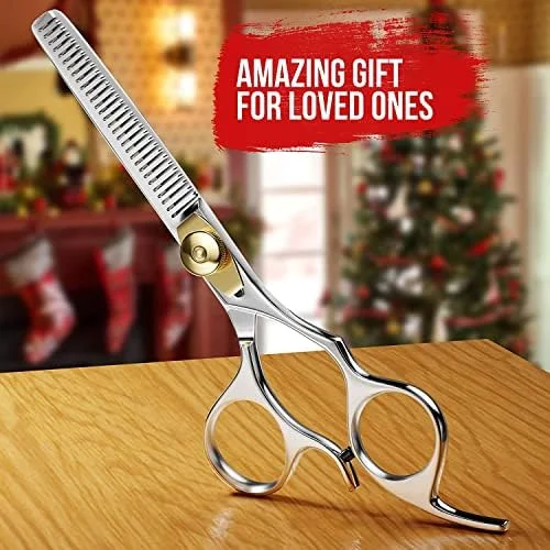 قیچی آرایشگری 6.5 اینچی سوورنا - مناسب برای خرد کردن، بافت دهی و لایه لایه کردن مو قیچی آرایشگری 6.5 اینچی سوورنا - مناسب برای خرد کردن، بافت دهی و لایه لایه کردن مو