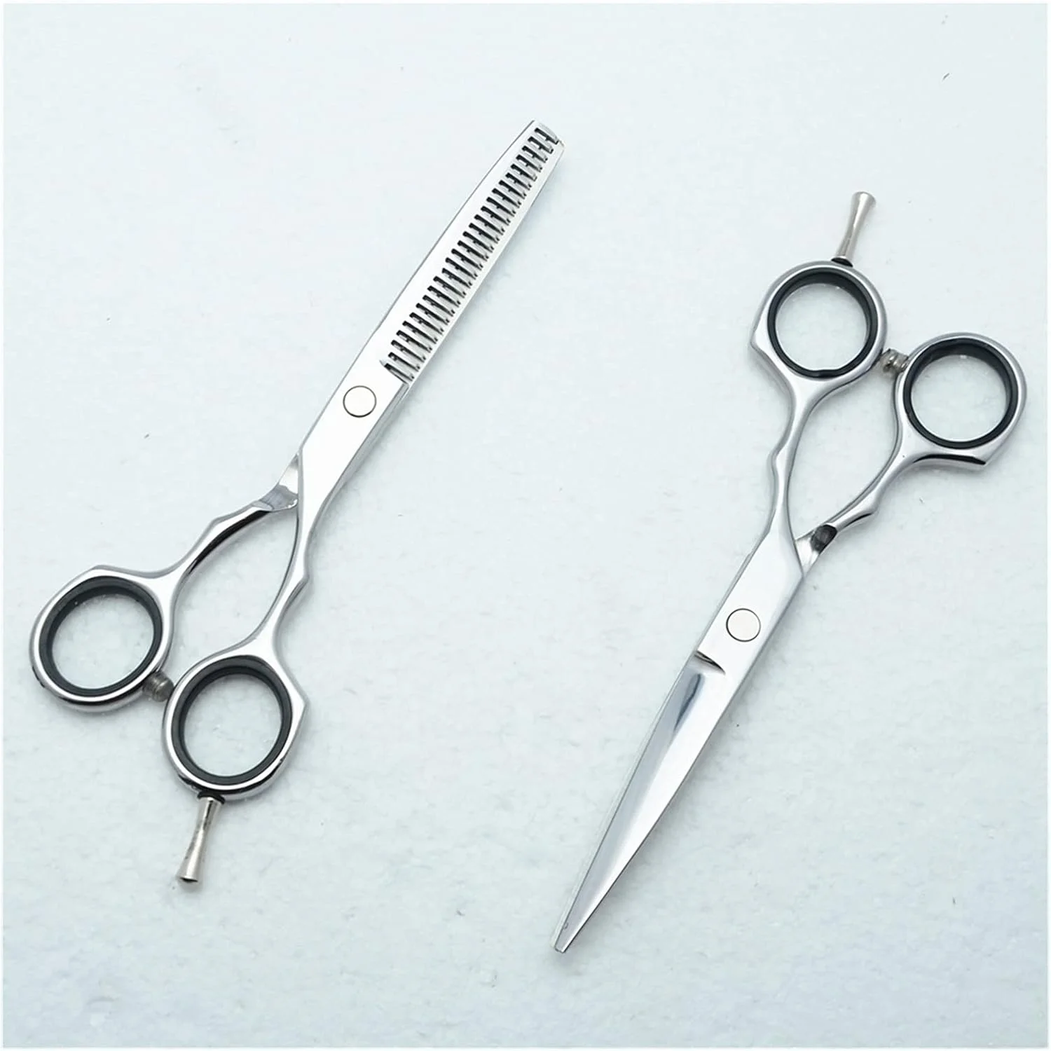 قیچی آرایشگری تمکین، قیچی کوتاهی مو، قیچی پیتاژ، ابزار حالت دهی مو (رنگ: 2 عدد بدون جعبه Y) (پیتاژ به همراه جعبه H) قیچی آرایشگری تمکین، قیچی کوتاهی مو، قیچی پیتاژ، ابزار حالت دهی مو (رنگ: 2 عدد بدون جعبه Y) (پیتاژ به همراه جعبه H)