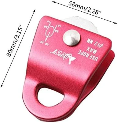 قرقره TMKJZL با ظرفیت 2000 کیلوگرم، قرقره فعال انعطاف پذیر با چرخش 360 درجه برای طناب نوردی در فضای باز، تسمه یخی، بالابر و سیستم قرقره باشگاه، تجهیزات ورزشی (آبی)