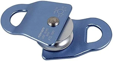 قرقره TMKJZL با ظرفیت 2000 کیلوگرم، قرقره فعال انعطاف پذیر با چرخش 360 درجه برای صخره نوردی N58A، مناسب برای سیستم قرقره باشگاه و تجهیزات ورزشی (آبی)