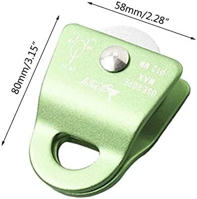 قرقره TMKJZL با ظرفیت 2000 کیلوگرم، قرقره فعال انعطاف پذیر با چرخش 360 درجه برای صخره نوردی N58A، مناسب برای سیستم قرقره باشگاه و تجهیزات ورزشی (آبی)