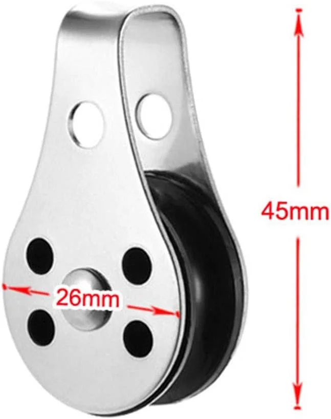 قرقره فولادی ضد زنگ TMKJZL، قرقره چند منظوره کلاسیک، قرقره تک چرخ با قابلیت تحمل بار، قرقره گردان کاربردی، سخت افزار دریایی برای سیستم قرقره باشگاه، تجهیزات ورزشی