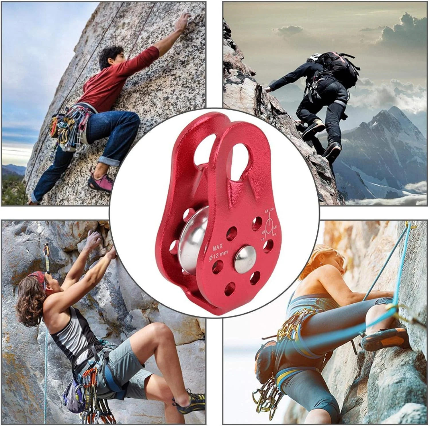 تجهیزات صعود TMKJZL، قرقره صعود کننده، قرقره کوهنوردی برای فضای باز و صعود