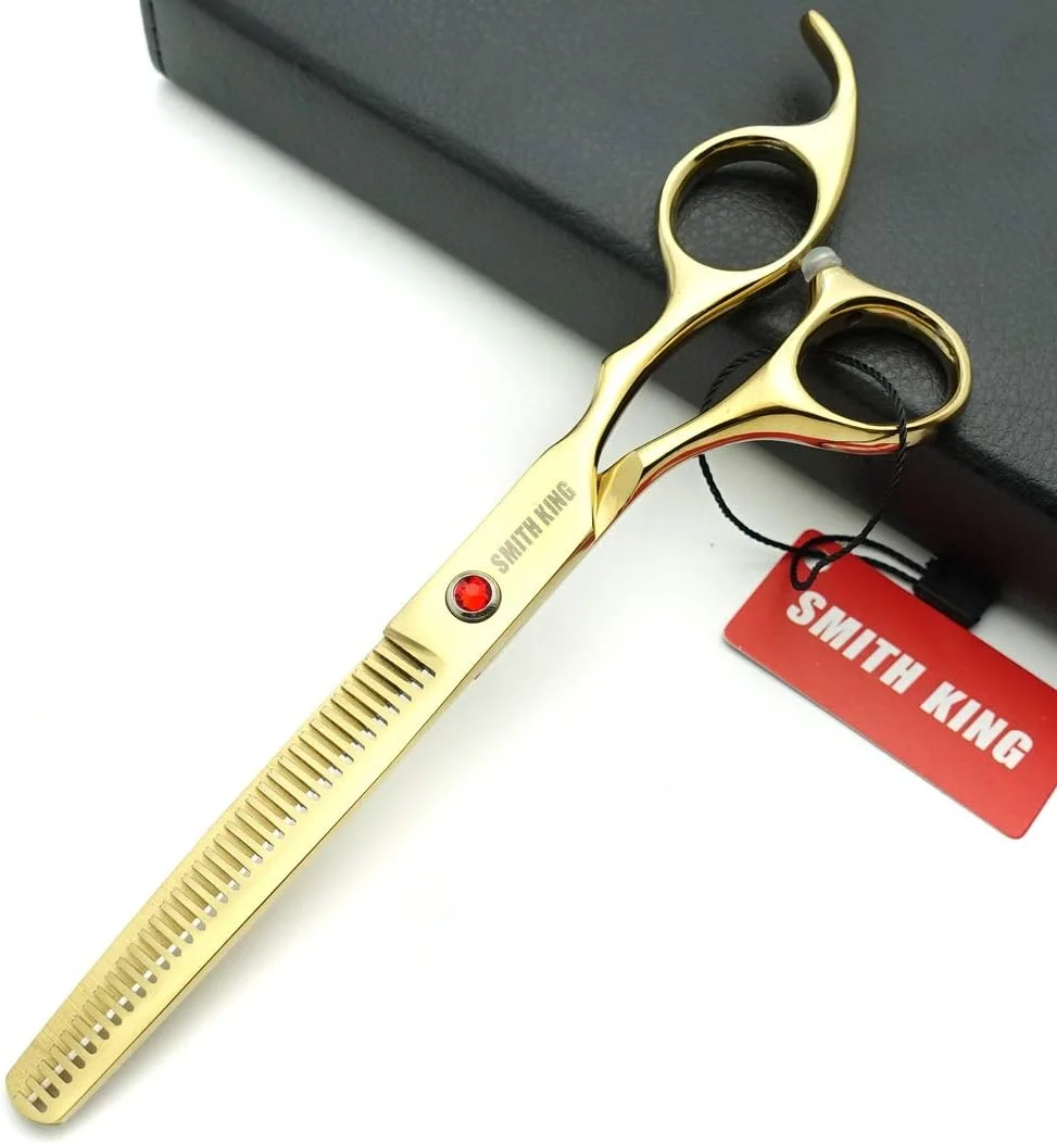 ست قیچی آرایشگری سگ اسمیت کینگ 7.0 اینچ، شامل قیچی صاف، قیچی پیتاژ و قیچی های خمیده، مجموعه 4 عددی ست قیچی آرایشگری سگ اسمیت کینگ 7.0 اینچ، شامل قیچی صاف، قیچی پیتاژ و قیچی های خمیده، مجموعه 4 عددی