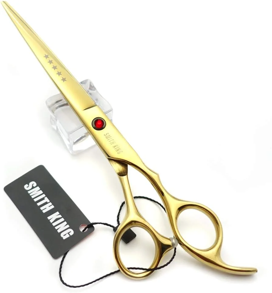 ست قیچی آرایشگری 7.0 اینچی SMITH KING - قیچی کوتاهی و قیچی پیتاژ مو به همراه شانه های تیغ دار - 1 ست