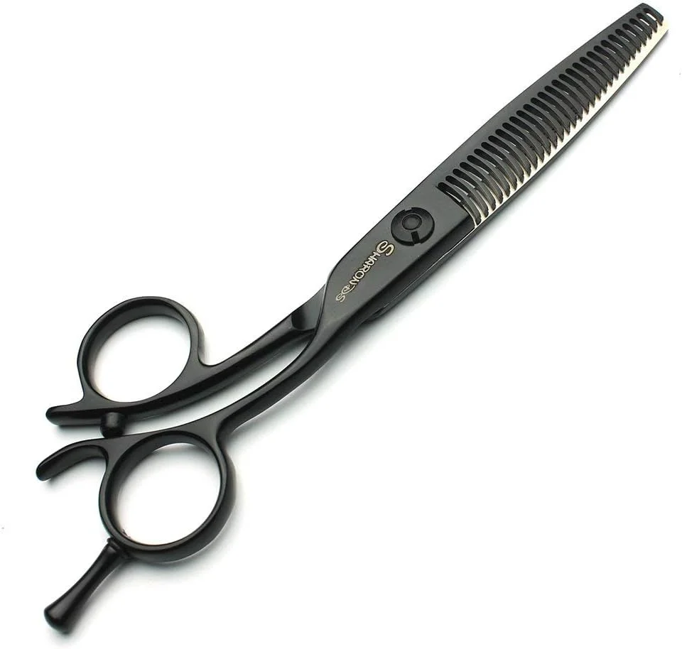 ست قیچی آرایشگری شاروندز 440C، قیچی مو، قیچی پیتاژ، مشکی (6 اینچ، 2 تکه) ست قیچی آرایشگری شاروندز 440C، قیچی مو، قیچی پیتاژ، مشکی (6 اینچ، 2 تکه)