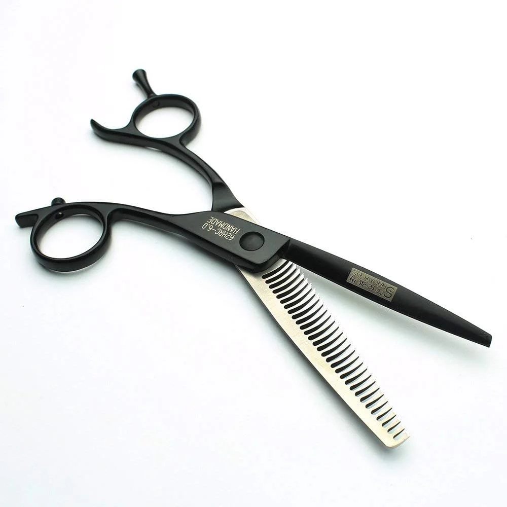 ست قیچی آرایشگری شاروندز 440C، قیچی مو، قیچی پیتاژ، مشکی (6 اینچ، 2 تکه) ست قیچی آرایشگری شاروندز 440C، قیچی مو، قیچی پیتاژ، مشکی (6 اینچ، 2 تکه)