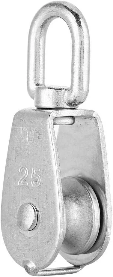 قرقره گردان برای سیم بکسل استیل ضد زنگ گرید 304 سیستم وینچ دستی