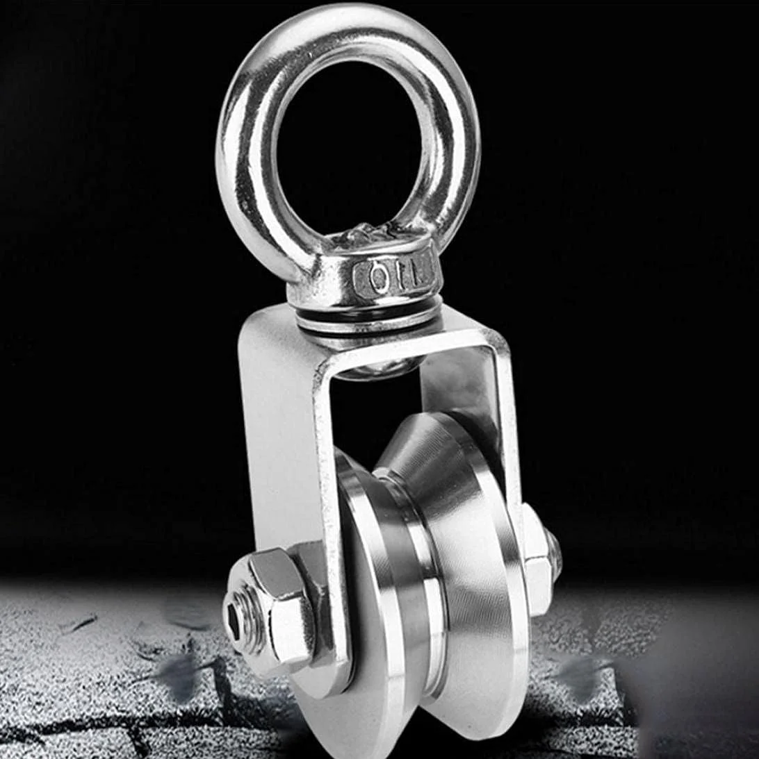 قرقره گردان نوع V، بلوک قرقره استیل ضد زنگ، چرخ کششی سنگین