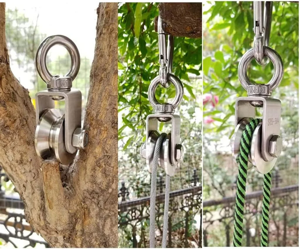 قرقره گردان نوع V، بلوک قرقره استیل ضد زنگ، چرخ کششی سنگین