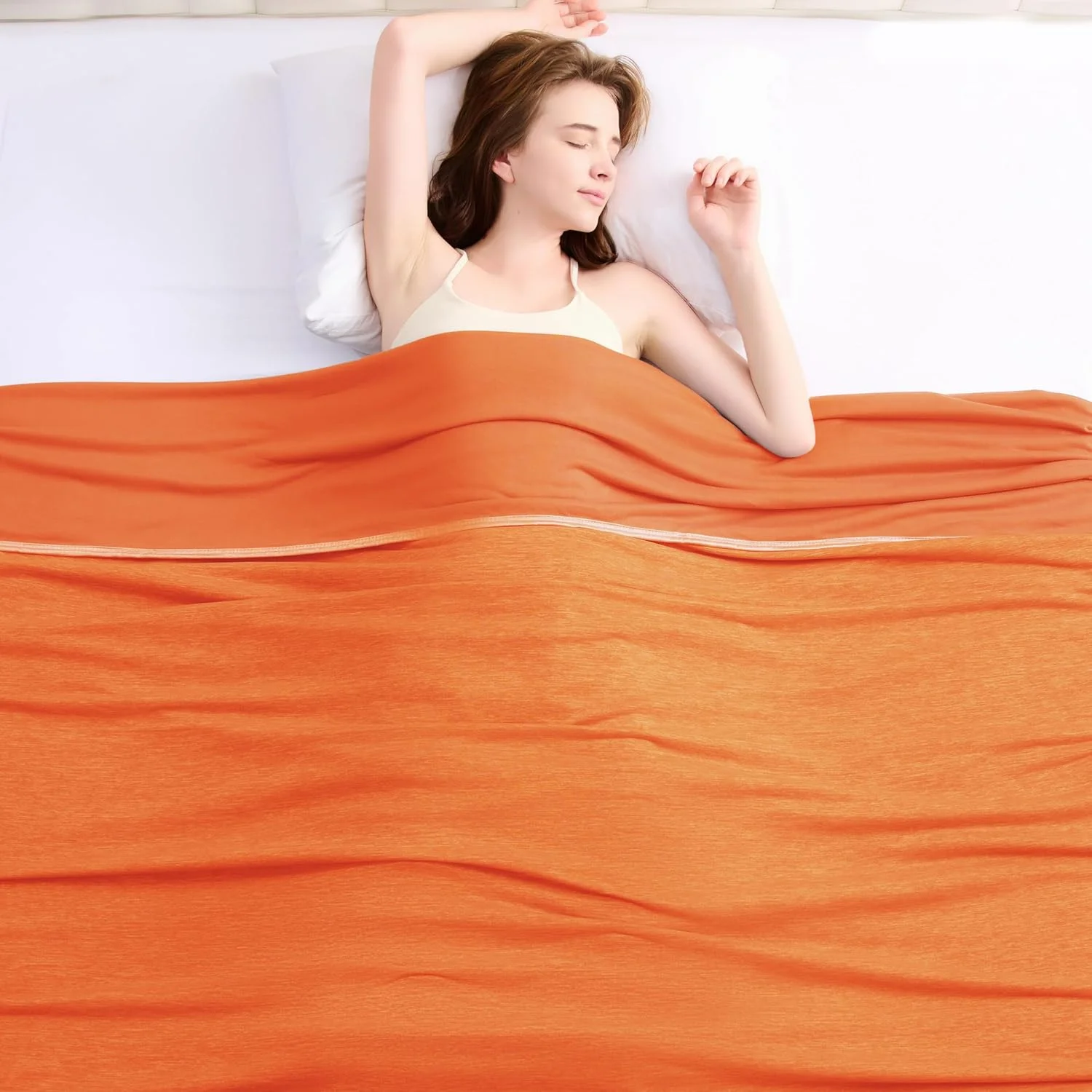 پتوی خنک کننده Topcee برای تعریق شبانه، گرما را جذب می کند تا بزرگسالان و کودکان را در شب های گرم خنک نگه دارد، پتوی خنک کننده Q-Max 0.5 برای افراد گرمایی، پتوی مبل فوق العاده خنک و سبک (50"x70")