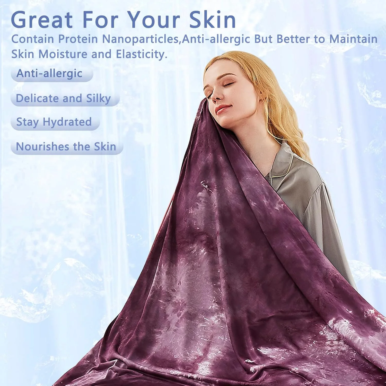 پتو خنک کننده Topcee برای افراد گرمایی، الیاف خنک کننده Arc-Chill Q-Max >0.5، دارای گواهی Oeko-Tex 100%، پتوی خنک کننده سبک وزن سایز کامل مناسب مسافرت/فضای باز، فوق العاده سرد و تنفسی، 80''x88''