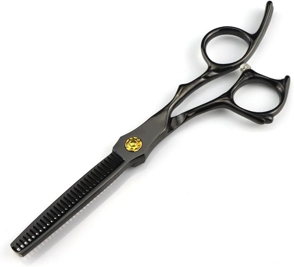 قیچی آرایشگری مو، 6 اینچ حرفه ای ساخته شده از فولاد Jp440C مشکی، قیچی اصلاح مو، قیچی آرایشگری، قیچی پیتاژ مو - B، قیچی پیتاژ - B قیچی آرایشگری مو، 6 اینچ حرفه ای ساخته شده از فولاد Jp440C مشکی، قیچی اصلاح مو، قیچی آرایشگری، قیچی پیتاژ مو - B، قیچی پیتاژ - B