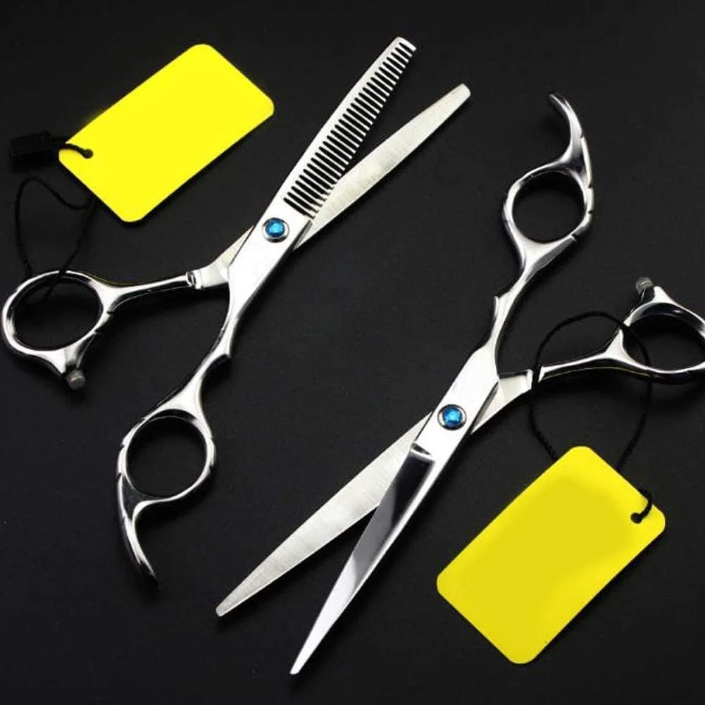 قیچی آرایشگری حرفه ای با تیغه های بسیار تیز / قیچی پیتاژ مو، طول کلی 6 اینچ (سایز: مجموعه 5.5 اینچی) قیچی آرایشگری حرفه ای با تیغه های بسیار تیز / قیچی پیتاژ مو، طول کلی 6 اینچ (سایز: مجموعه 5.5 اینچی)