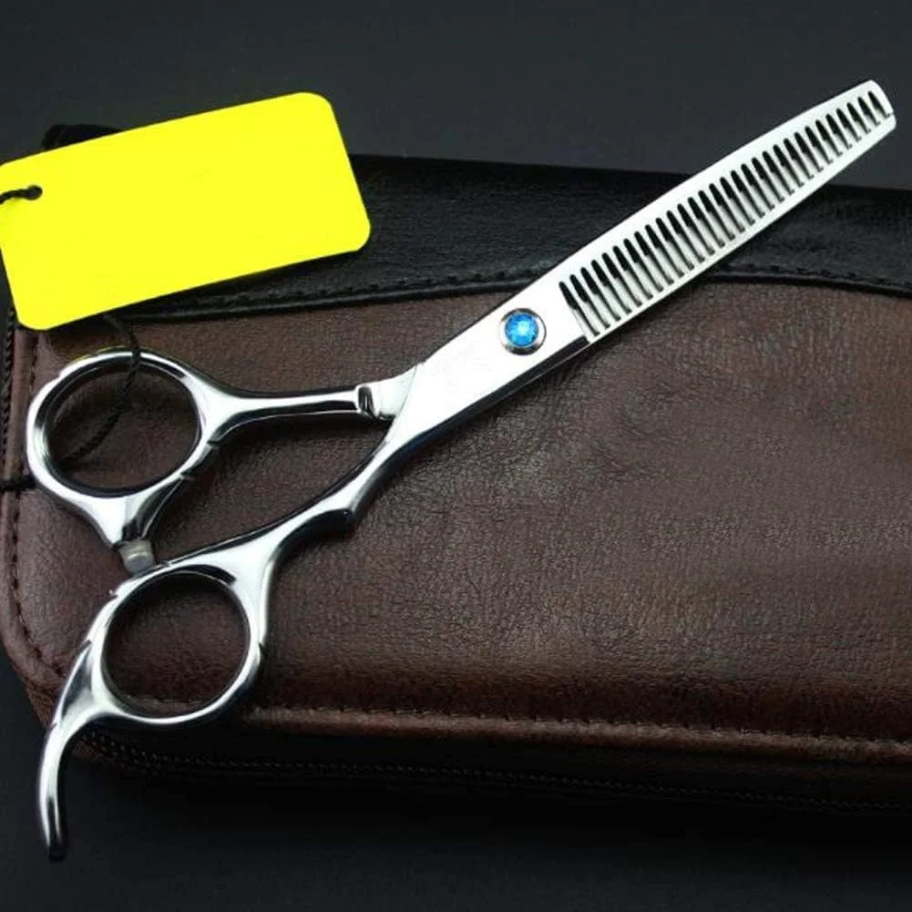 قیچی آرایشگری حرفه ای با تیغه های بسیار تیز / قیچی پیتاژ مو، طول کلی 6 اینچ (سایز: مجموعه 5.5 اینچی) قیچی آرایشگری حرفه ای با تیغه های بسیار تیز / قیچی پیتاژ مو، طول کلی 6 اینچ (سایز: مجموعه 5.5 اینچی)