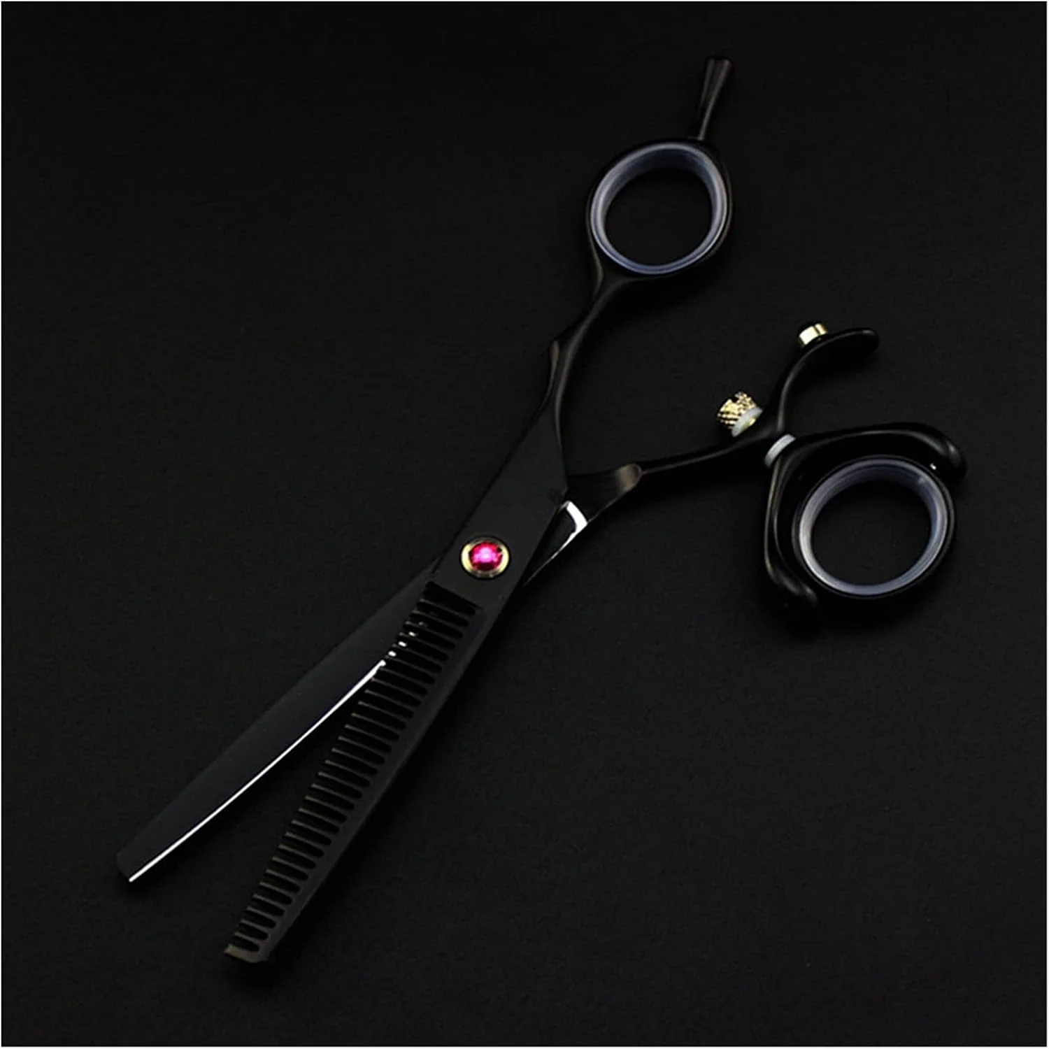 قیچی آرایشگری 6 اینچی چرخشی مشکی، قیچی اصلاح مو، قیچی پیتاژ، قیچی آرایشگری، ست کیت اصلاح مو - مدل B، پیتاژ-B قیچی آرایشگری 6 اینچی چرخشی مشکی، قیچی اصلاح مو، قیچی پیتاژ، قیچی آرایشگری، ست کیت اصلاح مو - مدل B، پیتاژ-B