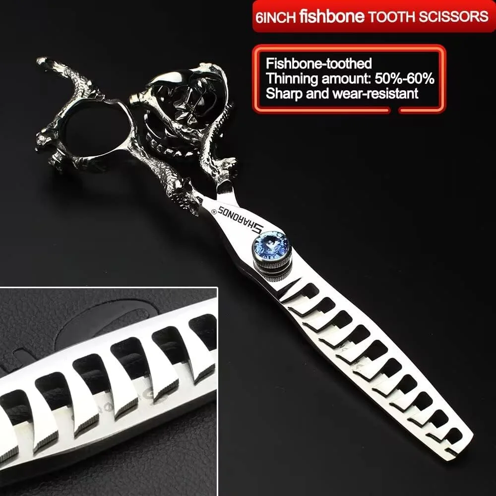 قیچی آرایشگری حرفه ای 6 اینچی ژاپنی، ابزار مدلینگ حرفه ای سالن آرایشگری + قیچی پیتاژ استخوان ماهی (3 تکه 6 اینچی) قیچی آرایشگری حرفه ای 6 اینچی ژاپنی، ابزار مدلینگ حرفه ای سالن آرایشگری + قیچی پیتاژ استخوان ماهی (3 تکه 6 اینچی)