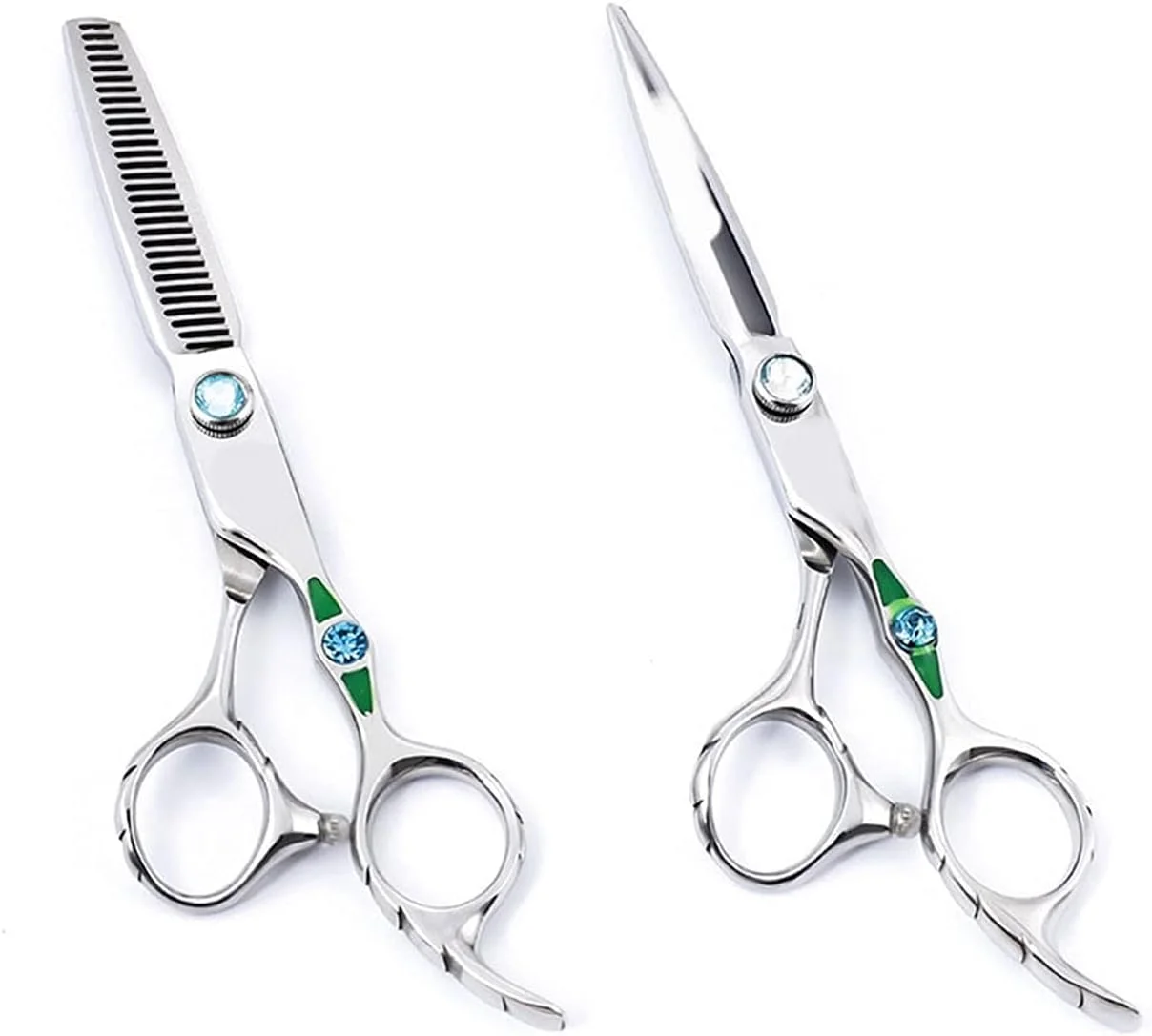 ست قیچی آرایشگری حرفه ای 6 اینچی شامل قیچی های کوتاهی و پیتاژ، قیچی آرایشگری 18~30 دندانه، قیچی موی شخصی، قیچی کوتاهی مو (قیچی پیتاژ) ست قیچی آرایشگری حرفه ای 6 اینچی شامل قیچی های کوتاهی و پیتاژ، قیچی آرایشگری 18~30 دندانه، قیچی موی شخصی، قیچی کوتاهی مو (قیچی پیتاژ)