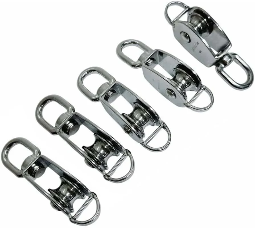 5 عدد قرقره تکی استیل ضد زنگ 25 میلی متری با چشم گردان برای تجهیزات دریایی