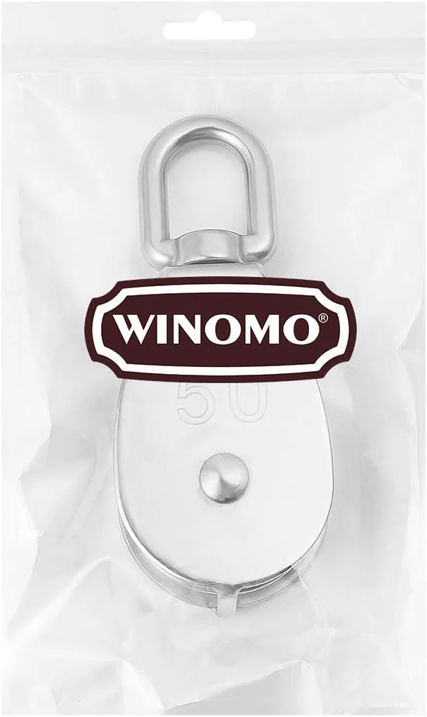 قرقره تک چرخ گردان استیل ضد زنگ M50 با ظرفیت 400 کیلوگرم (نقره ای)